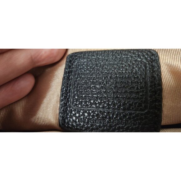 Coach Black Leather Crossbody Bag F 35940 - Picture 10 of 11